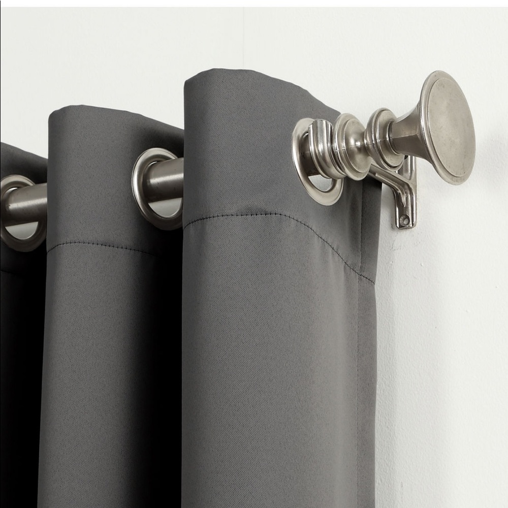 Sun smart total Blackout Curtain Grommet gray 95” - Picture 2 of 7